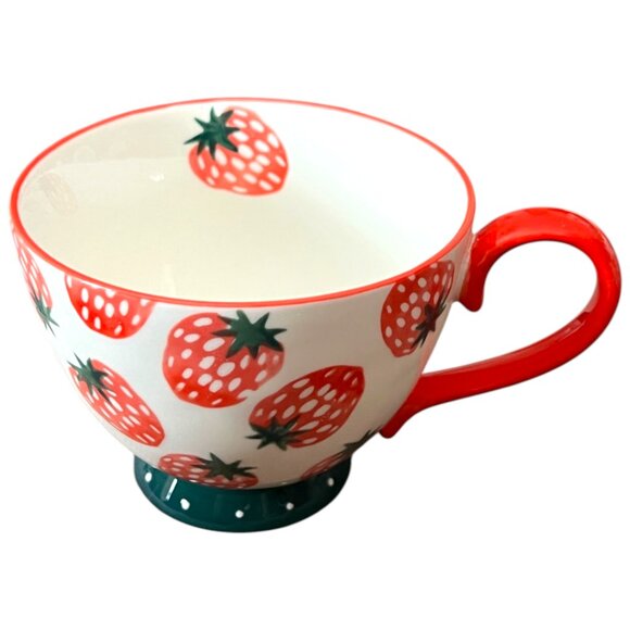 Paper Source Other - Paper Source Strawberry Oversized Tea Cup Mug Cottagecore